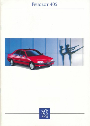 Peugeot 405 depliant del 1992