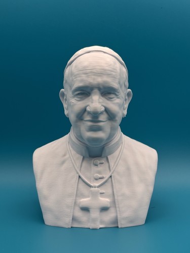 Busto papa francesco pope - 3d,