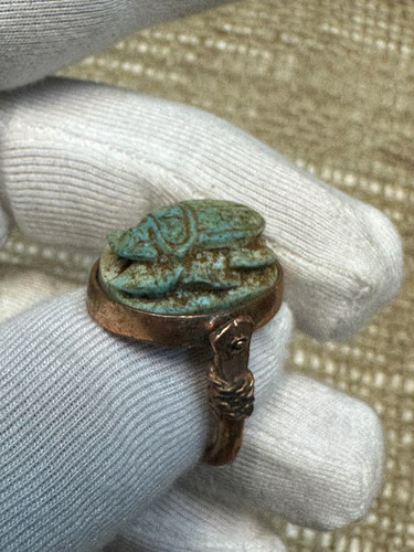Autentico anello scarabeo - anello,