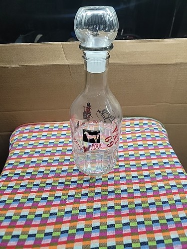 Caraffa whisky cavallo bianco - caraffa, whisky/cavallo