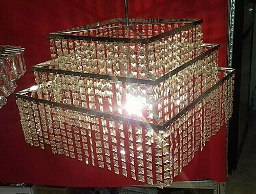 Lampadario quadrato piani - lampadario,