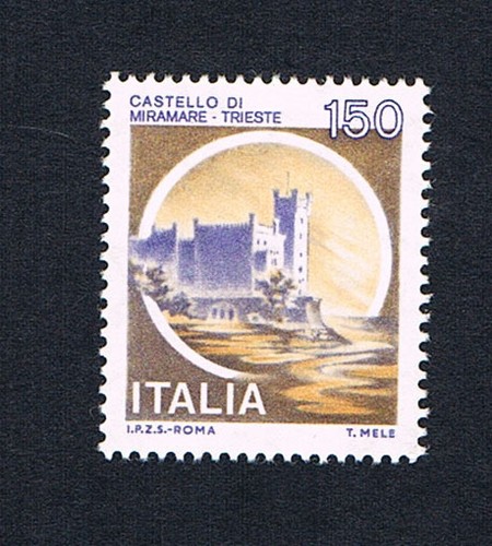 Italia francobollo castelli - francobollo,
