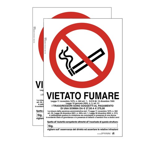 Cartello adesivo vietato - cartello,