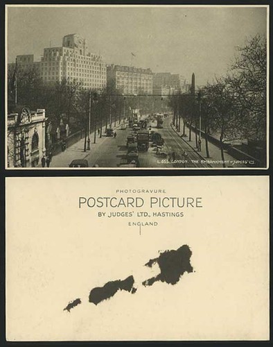 London old postcard embankment - london,