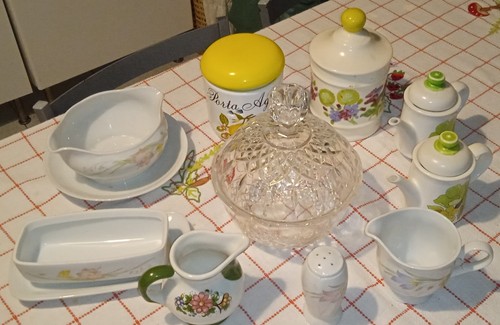 Set contenitori ceramica - contenitori, in