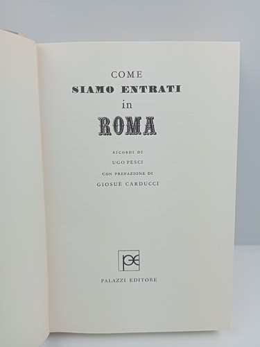 Come siamo entrati roma - entrati, in
