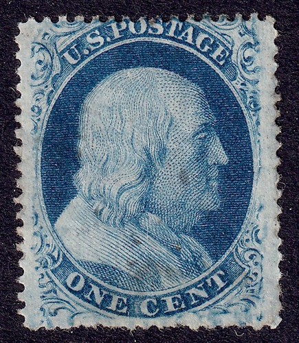 Scott 1857 franklin - 24,, franklin,