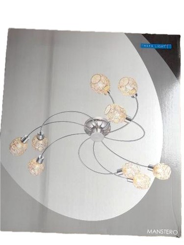 Lampadario moderno argento - lampadario,
