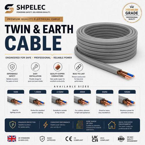 Shp electrical cavo - cavo, grigio