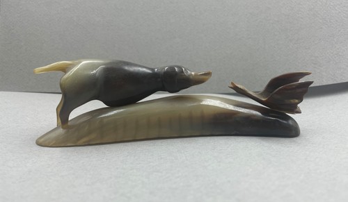 Scultura cane uccellino - scultura,