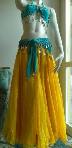 Gonna skirt gialla brillant - gonna,