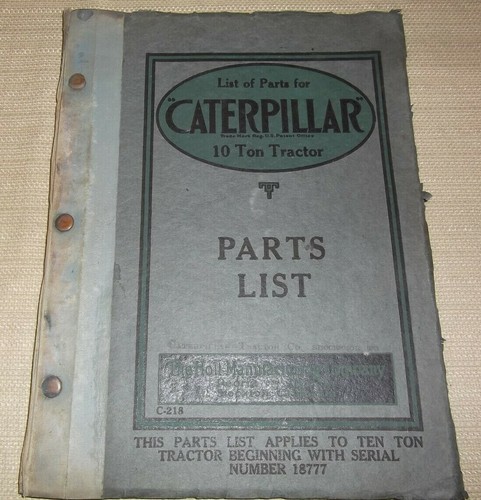 Manuale parti caterpillar - manuale,