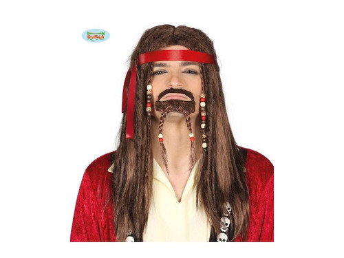 Parrucca rasta con pizzetto - rasta,