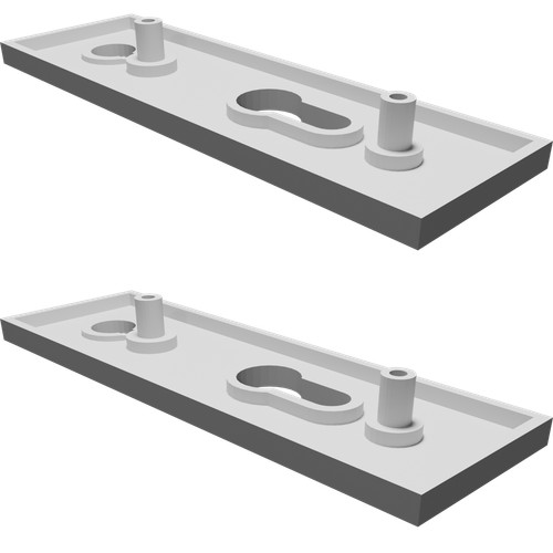 Placca frontale ricambio - placca,
