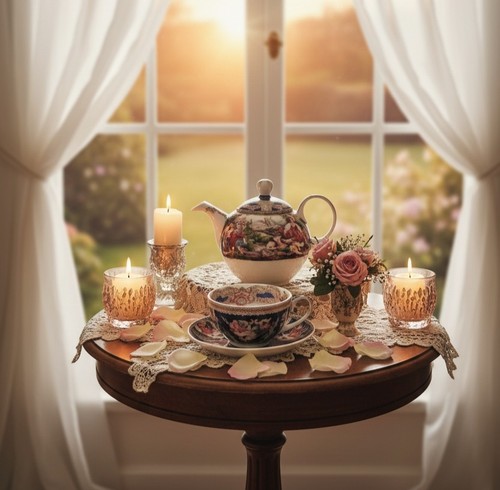 Vintage teiera con tazza - , e