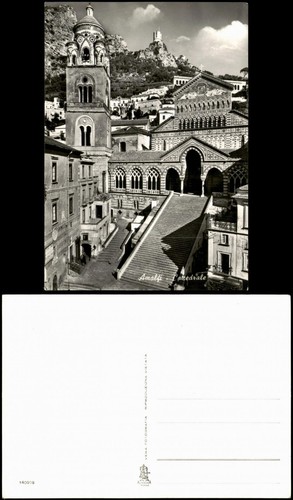 Cartolina amalfi chiesa - cartolina,