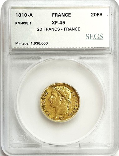 Moneta 1810 oro francia - moneta, a