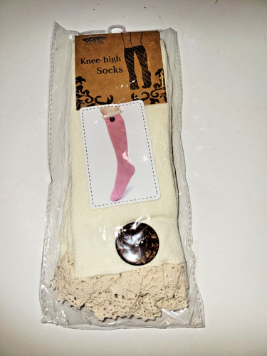 Calze donna ginocchio panna - calze,