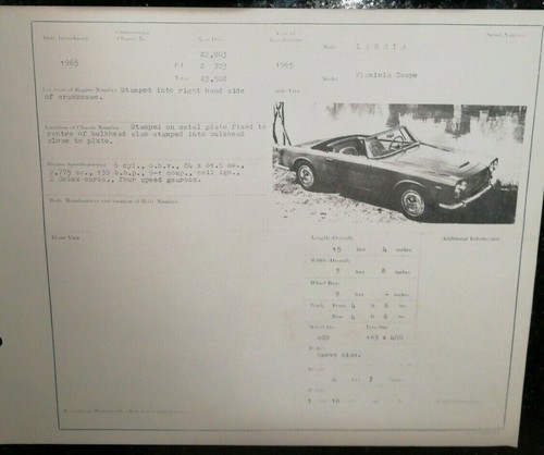 Lancia flaminia coupe - flaminia,
