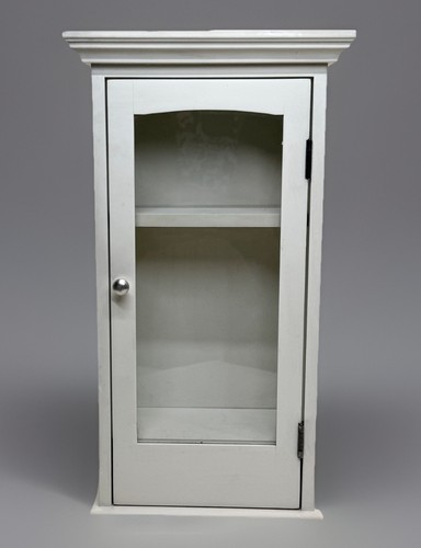 Vetrina vintage legno bianco