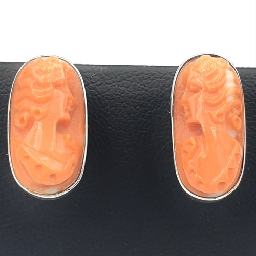 Orecchini lobo con cameo - lobo,