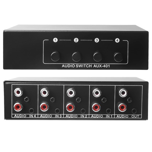 Aux audio switcher 1 out - in,