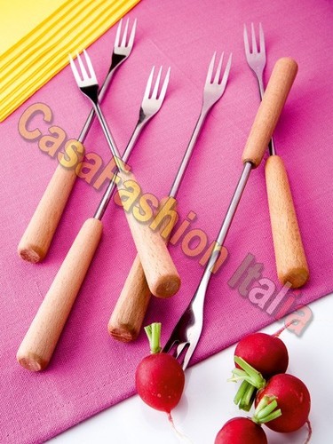 Brandani set forchette legno - set,