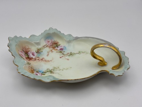 Antico piatto spilla dipinto - , a