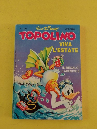 Topolino 1752 giugno 1989 - topolino,