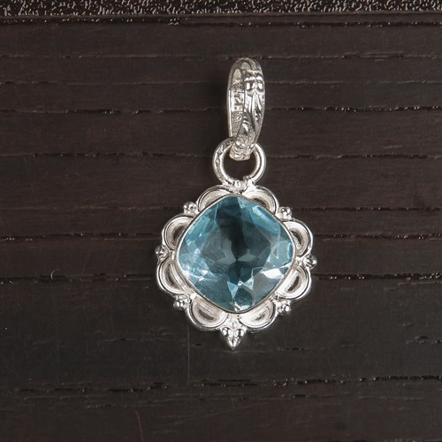 Cuscino argento 925 topazio - cuscino,