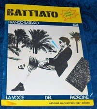 FRANCO BATTIATO        " LA VOCE DEL PADRONE / PATRIOTS "       DOPPIO SPARTITO