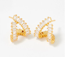 Orecchini Huggie Baguette tono