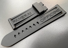 Original Panerai Caoutchouc Black Strap 24/22mm BA-Cinturino Caucciù