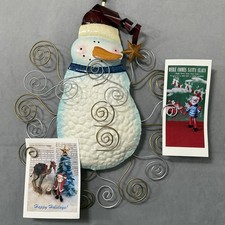 Pupazzo neve metallo appeso - neve,