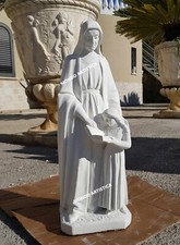 STATUA SANT'ANNA MADONNA CON BAMBINA IN CEMENTO PER ESTERNO DA GIARDINO H 60  CM