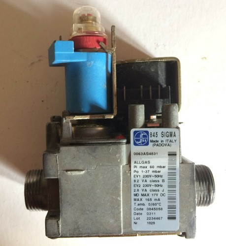 Sigma 845 valvola - valvola, gas