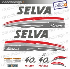 Adesivi motore marino fuoribordo Selva Murena 40 cv 16v xsr  stickers