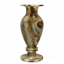 Vaso in Onice Naturale Scultura Home Decor Interior Design Marble Italian 30cm