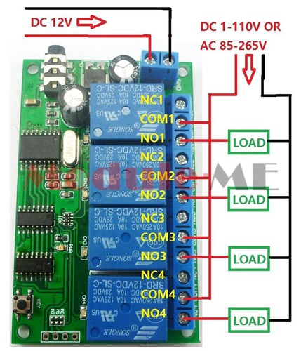 Ad22b04 12v canali dtmf - 12v,