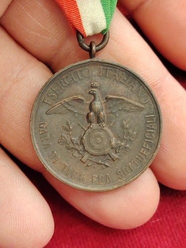 Medaglia regno italia - tiro, a