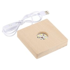 LED wood ball support display