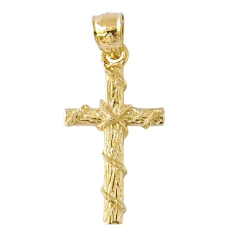 14k oro giallo croce - 14k,