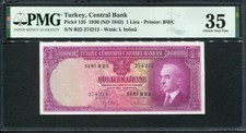 Turkey 1930 ( 1942 ), 1 Lira