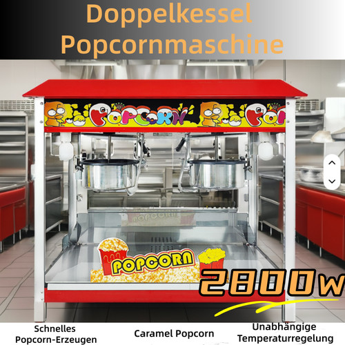 Macchina per popcorn doppia