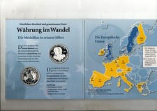 Germania  - 2002 - 2 Medaglie Proof - Verso l'Euro - Argento 999 -  (MP1452)