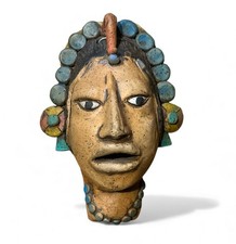 Scultura maschera donna - scultura,
