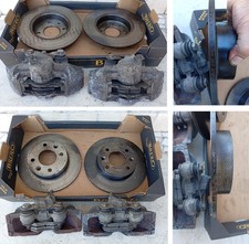 COPPIA PINZE FRENI E DISCHI RENAULT TWINGO PRIMA SERIE ESATTAMENTE COME DA FOTO