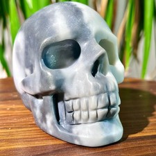 1,49LB Alta Qualità Tai Chi Pietra Teschio Arte Intaglio, Usato per Decorazione Casa