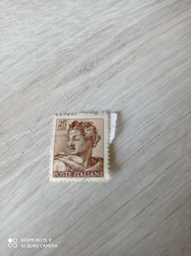 Francobollo lire poste - francobollo, 25