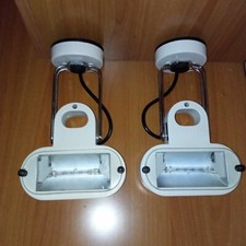 Fosnova coppia appliques bianche  mod. Snoker usate, in buone condizioni